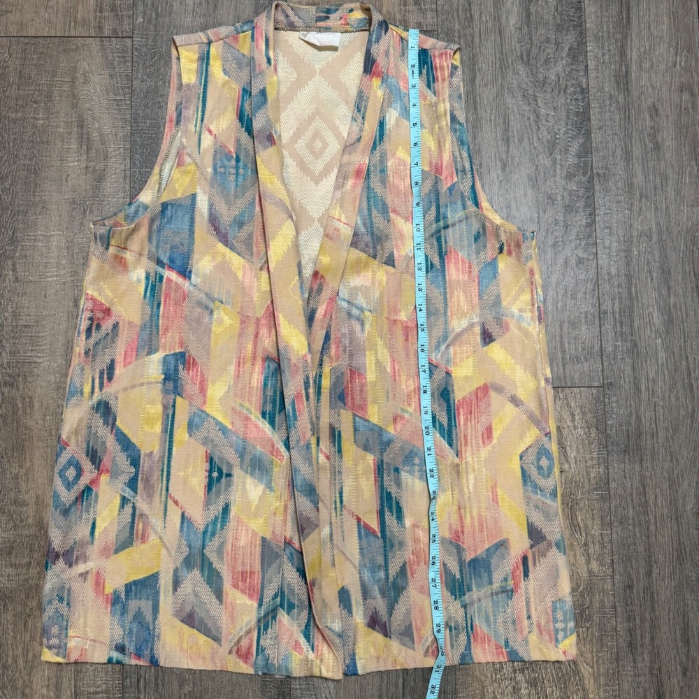 Vintage Styles de Santa Fe Bohemian Abstract Aztec Geometric Vest Women's XL - Picture 4 of 5